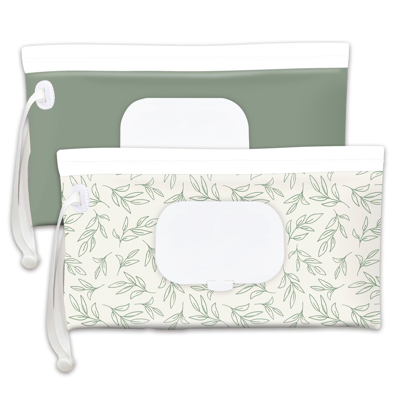 Cephira portable baby wipes holder in sage