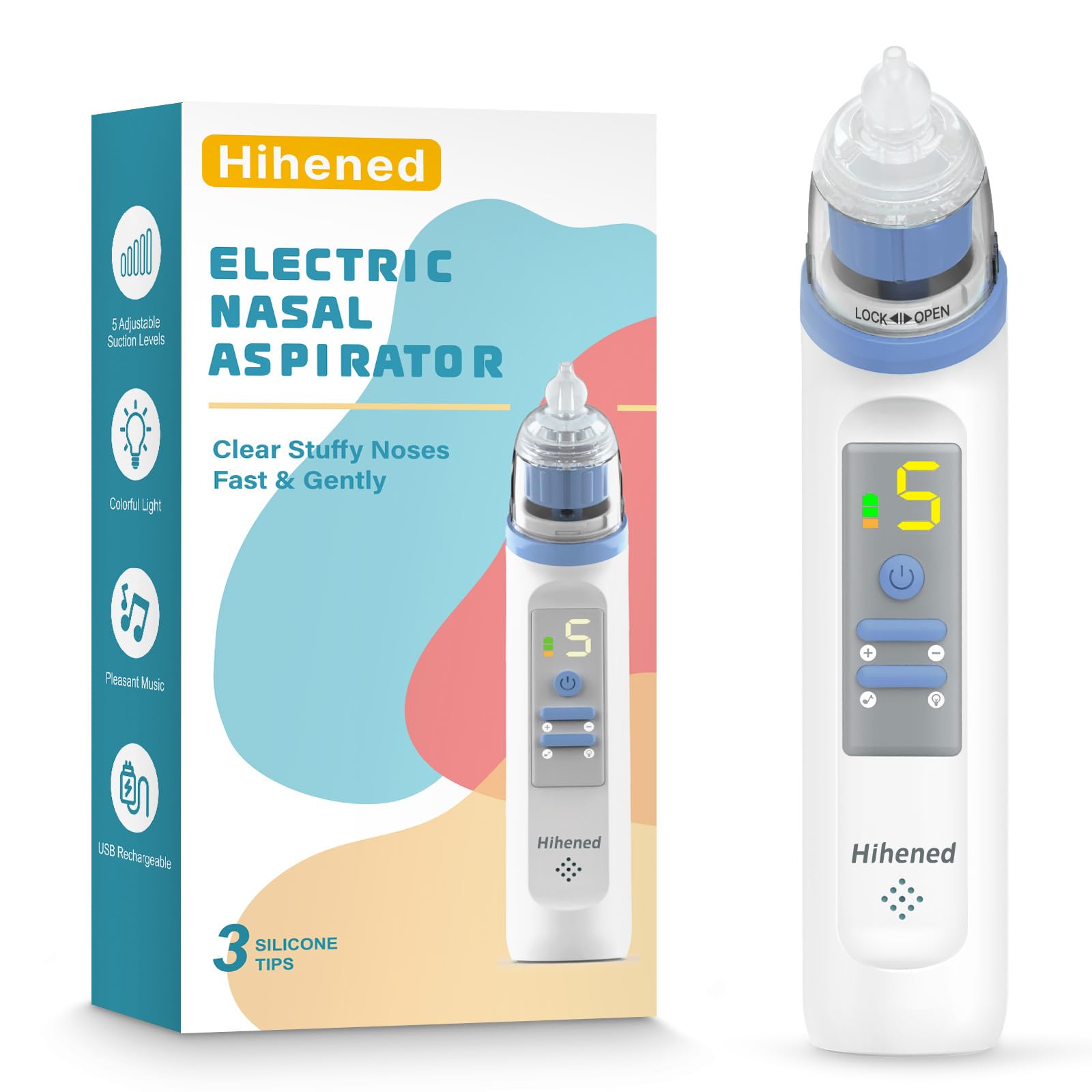 Hihened Electric Nasal Aspirator Blue