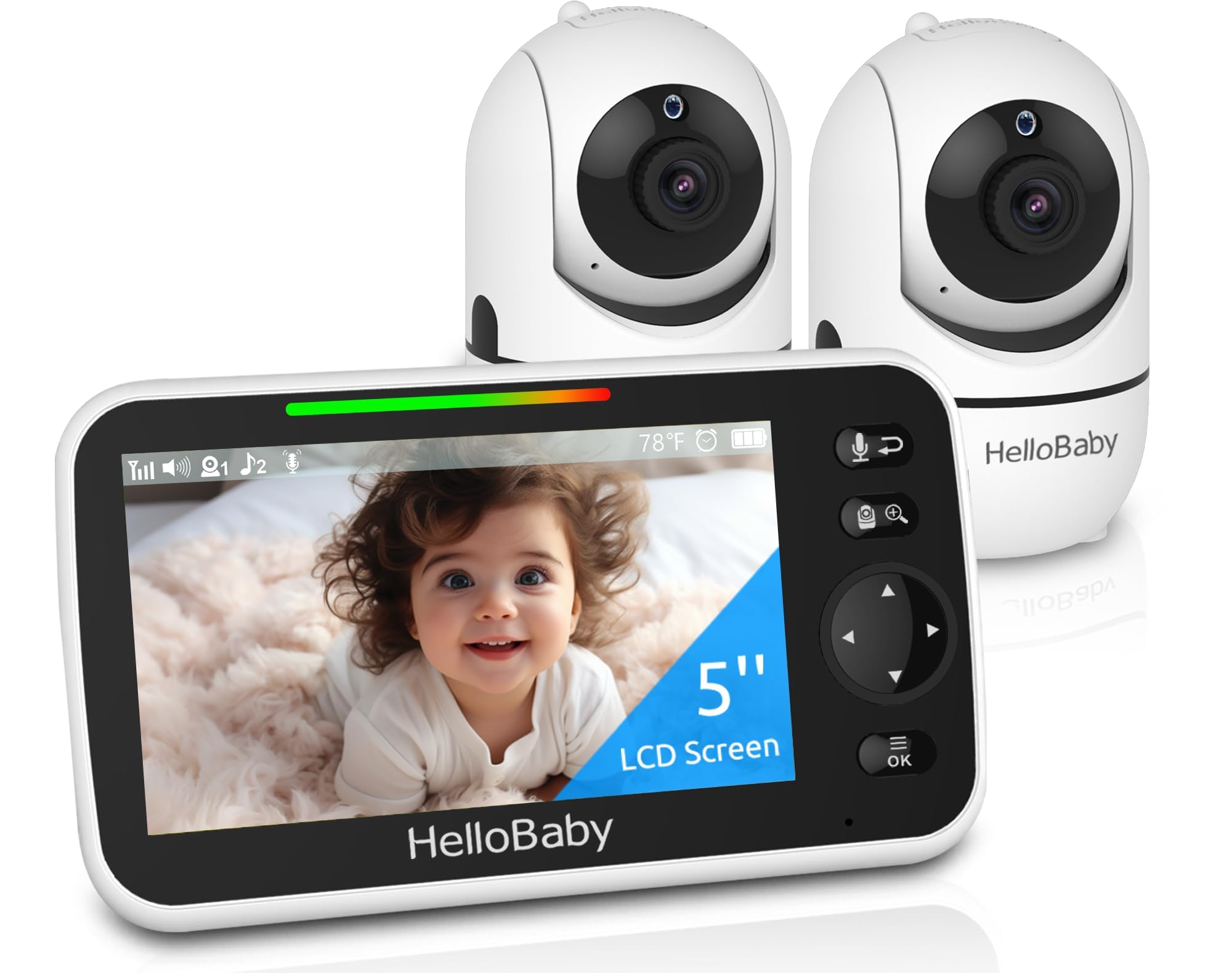 HelloBaby HB6550-2 Baby Monitor