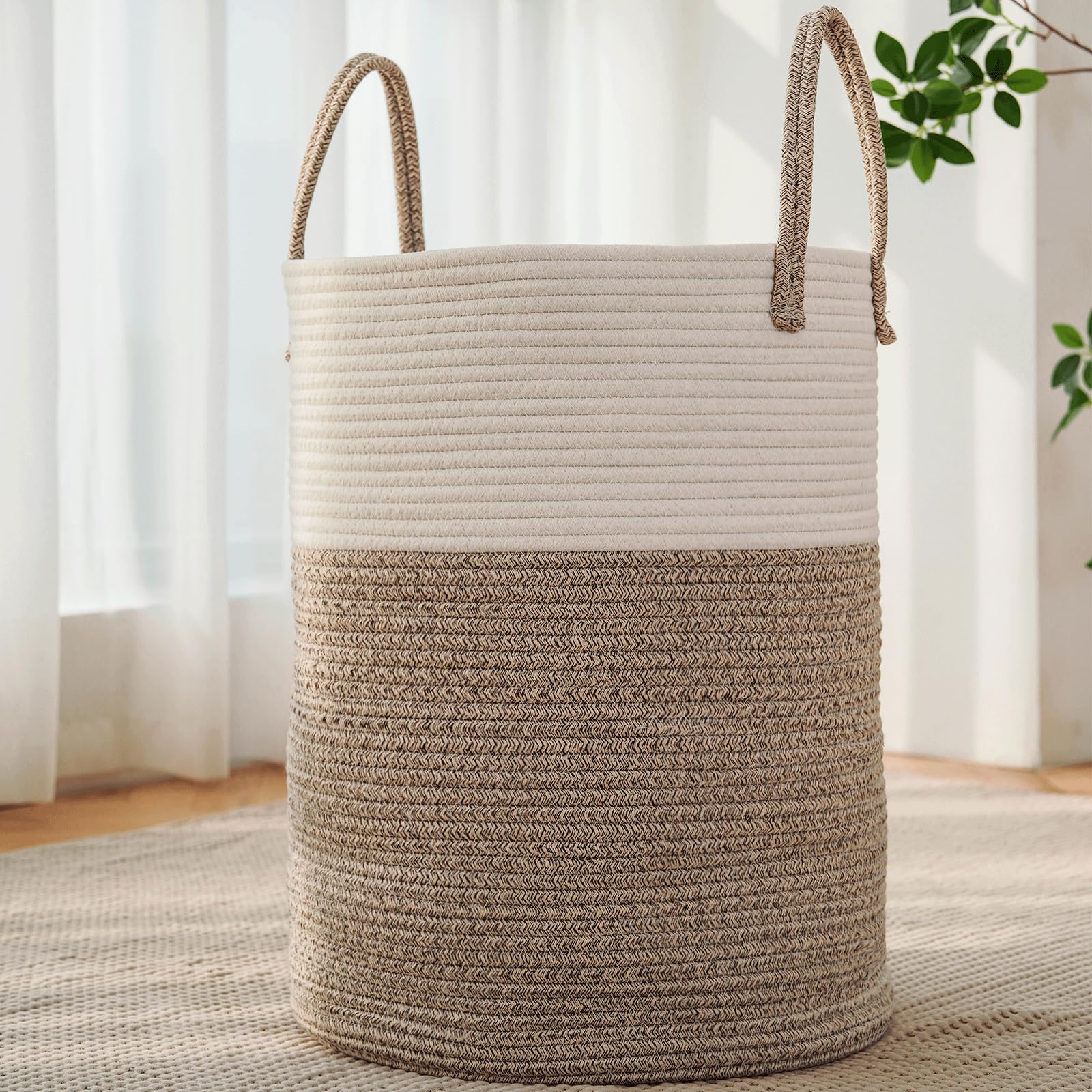 JMvicyroam Large Woven Laundry Basket