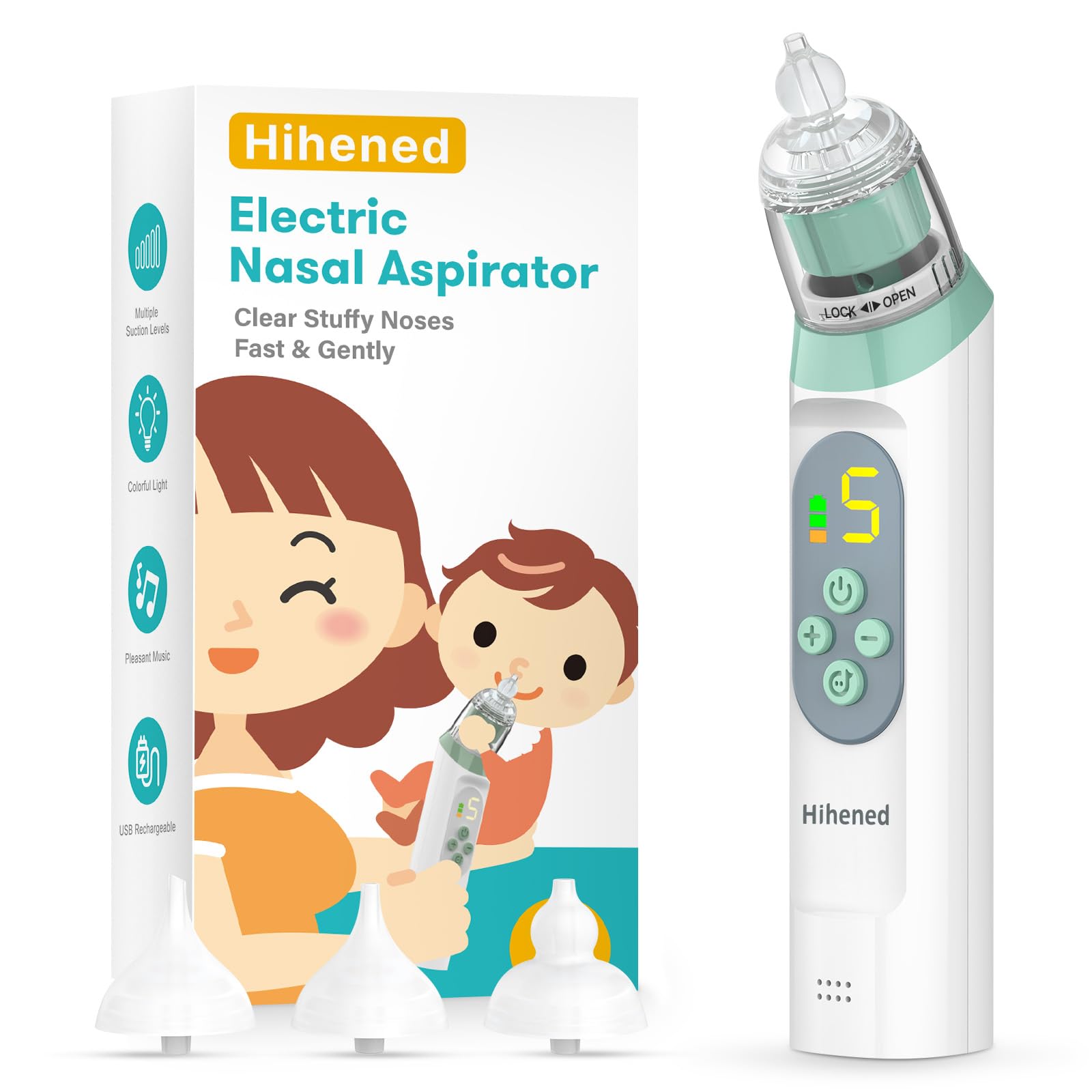 Hihened Electric Nasal Aspirator for Baby