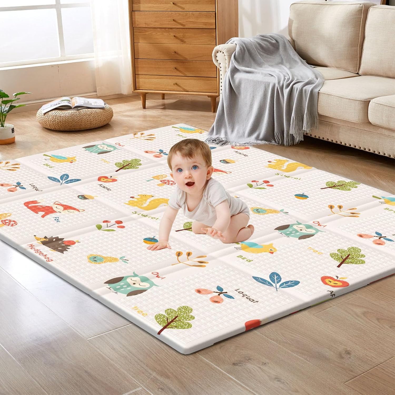 XVISHX foldable baby play mat