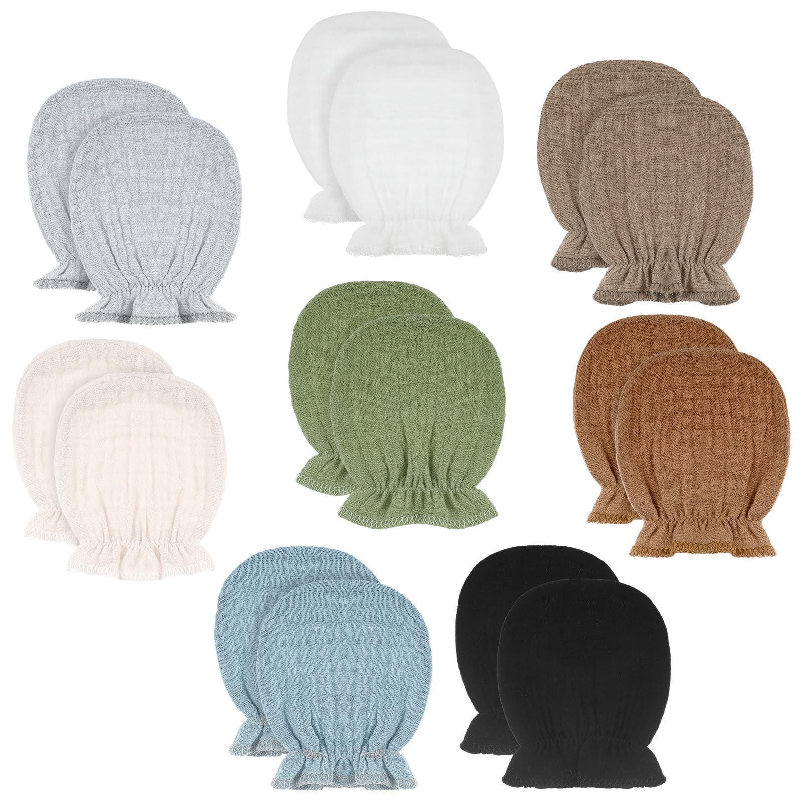 Jeere Newborn Baby Muslin Mittens