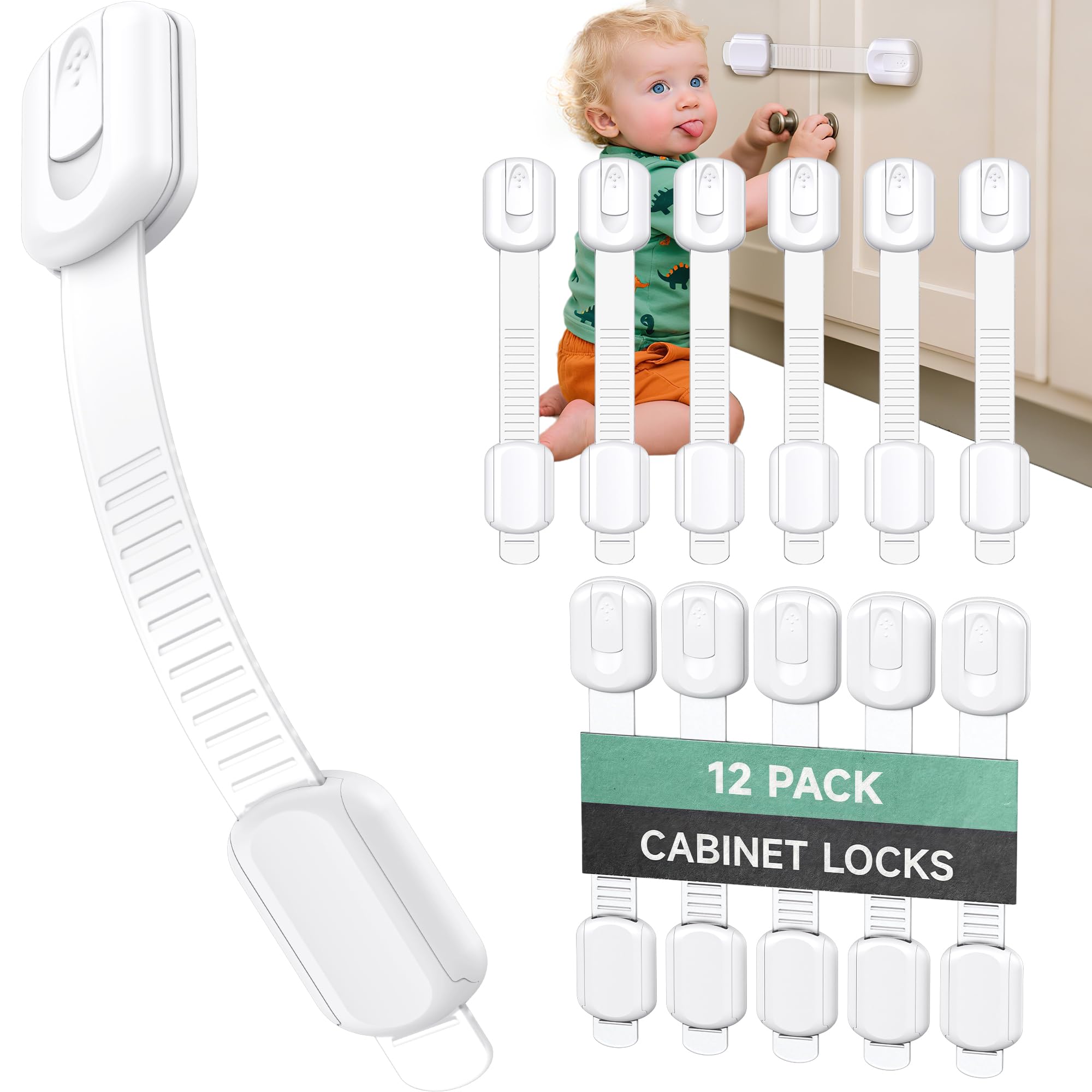 Infinno Cabinet Locks 12 Pack