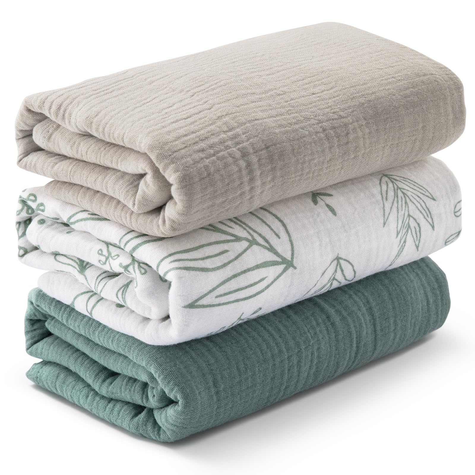 LYRICHOM BABY Muslin Swaddle Blankets