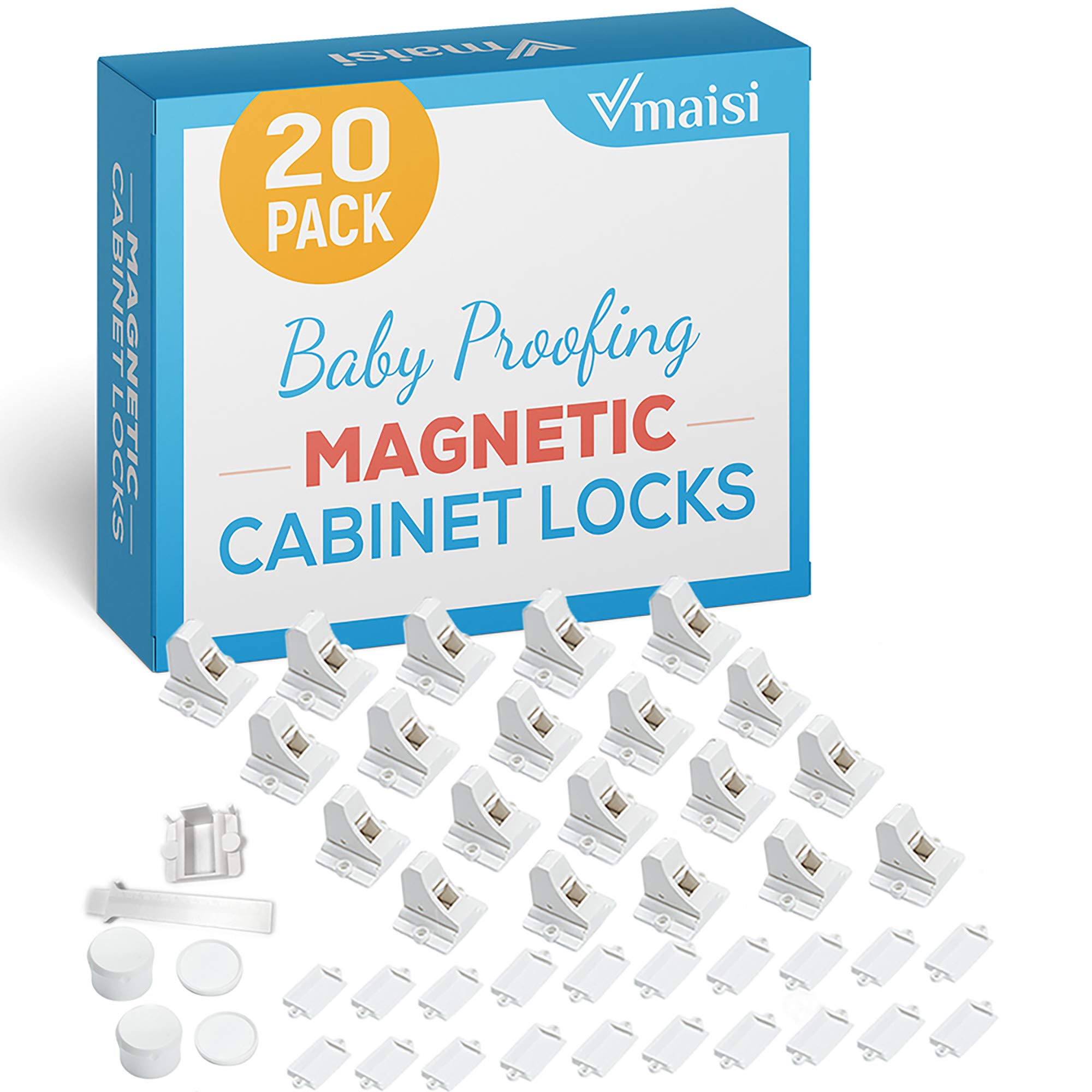 Vmaisi magnetic cabinet locks installation