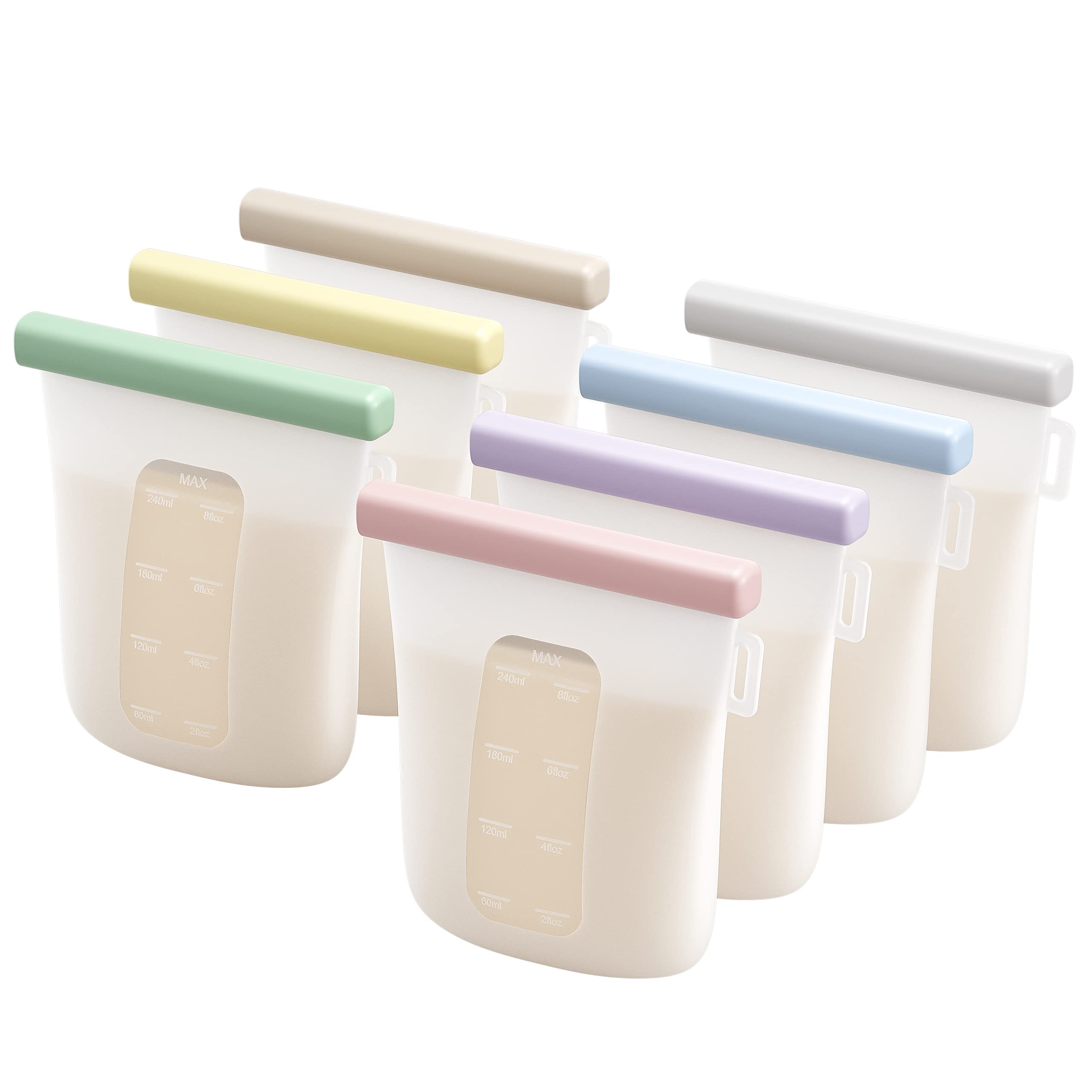 Nuliie reusable silicone breast milk storage bags