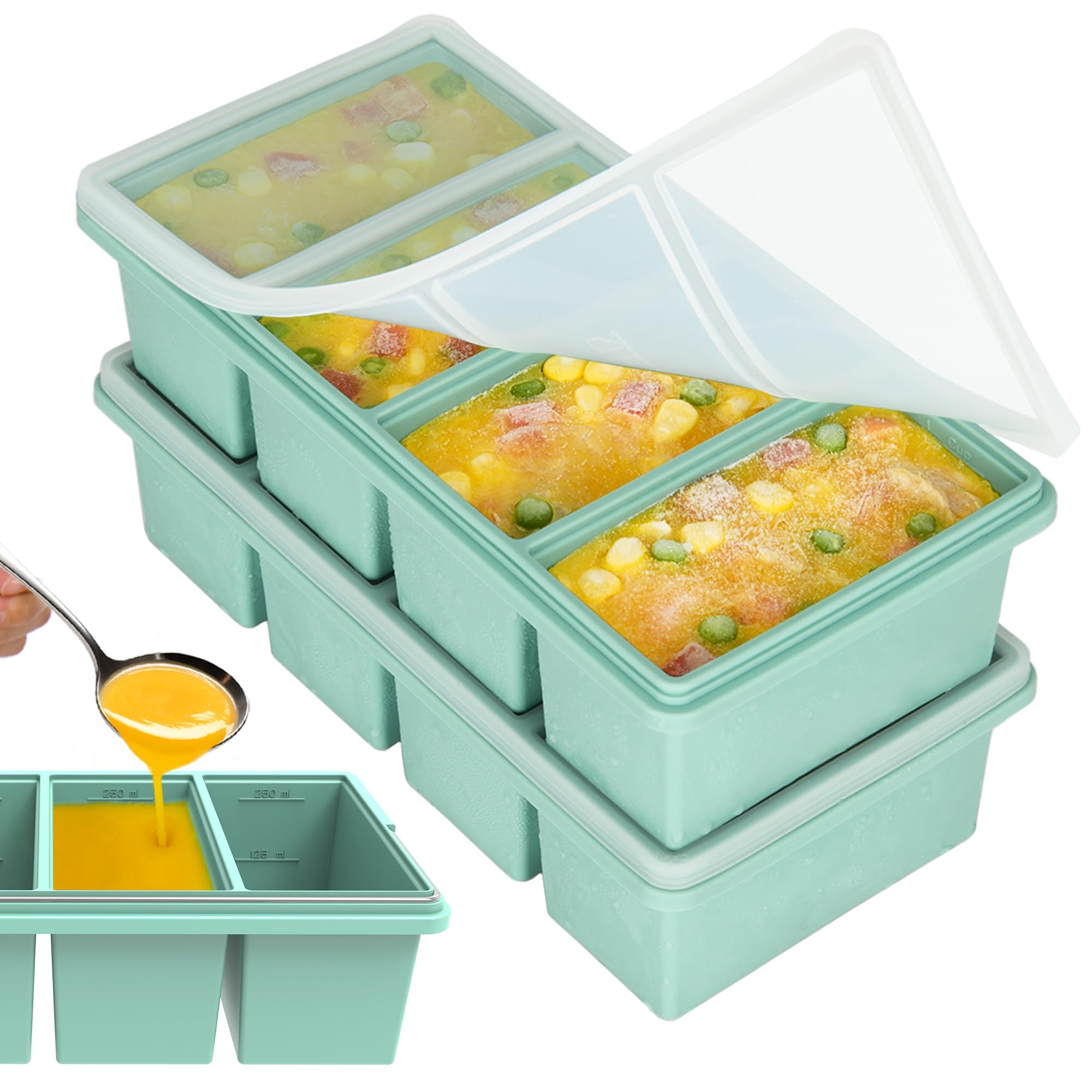 CyhHave silicone freezer trays with lids
