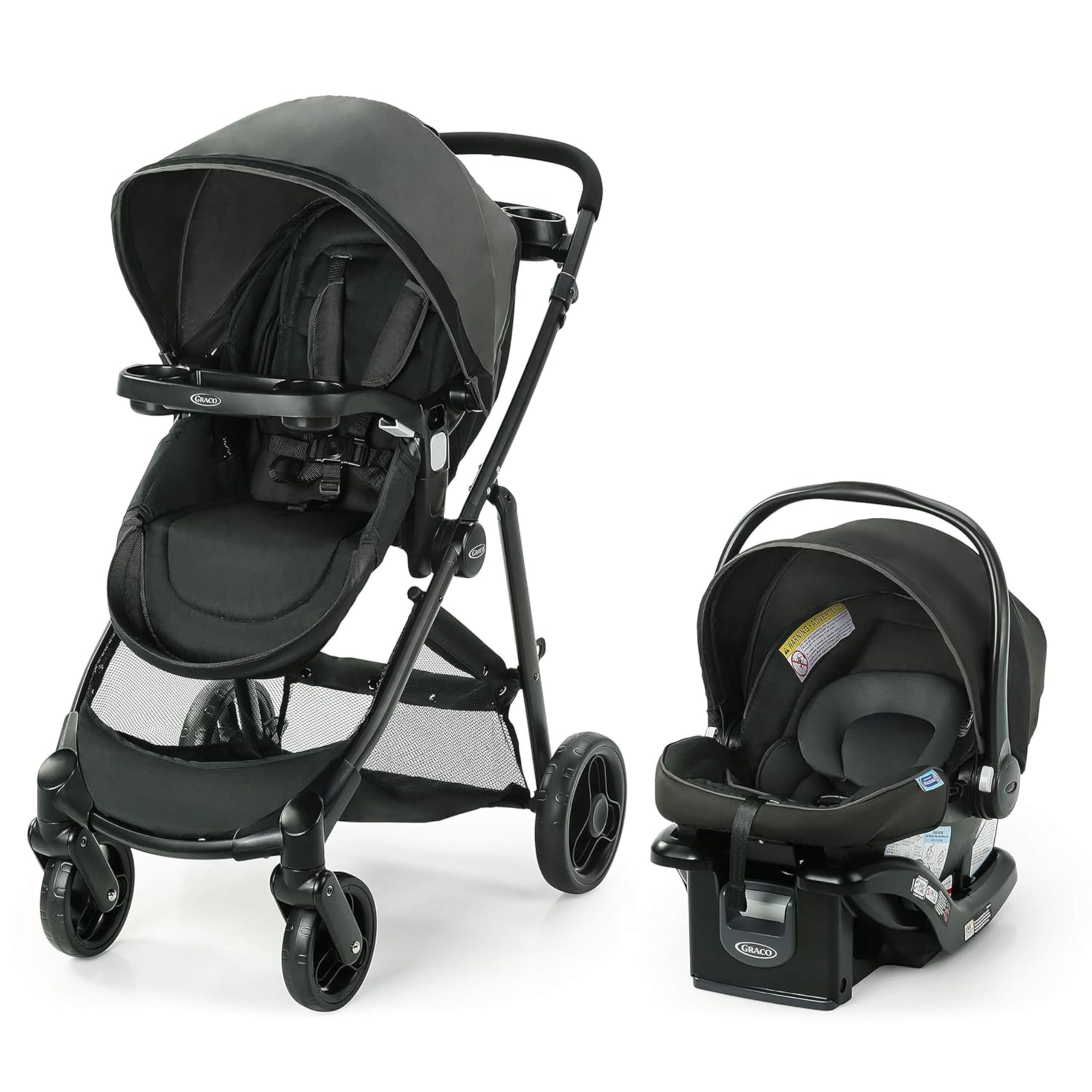 Graco Modes Element Travel System with reversible stroller and infant car seat in Canter color